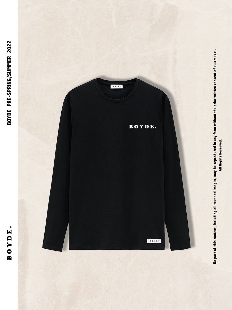 BOYDE PRE-SS22/23 Geometric crew neck T-shirts 

The T-shirts are available for purchase.