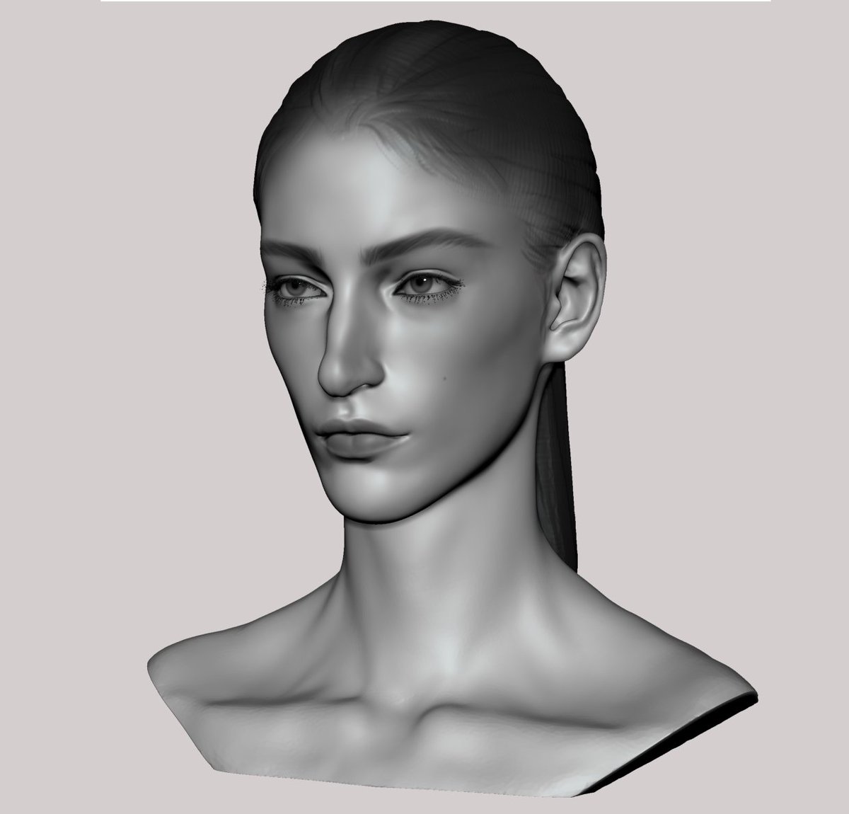 he_licon's tweet photo. 스피드 스컬핑하다가 여기까지왔네

#Anatomy #art #virtual #nft #Metaverse #zbrush #eyelashes #girl #face #character #eyes #asset https://t.co/6bIYbjjLne