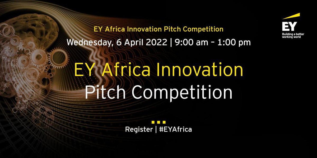 nkuthalosourcin's tweet photo. We are looking for African owned companies to “Pitch” their business and showcase their innovate products, services, or solutions. Register to join the EY Africa Innovation Pitch Training and Competition on Wednesday, 6 April 2022: https://t.co/59UDuWRqUj https://t.co/WYWIdhna5m
