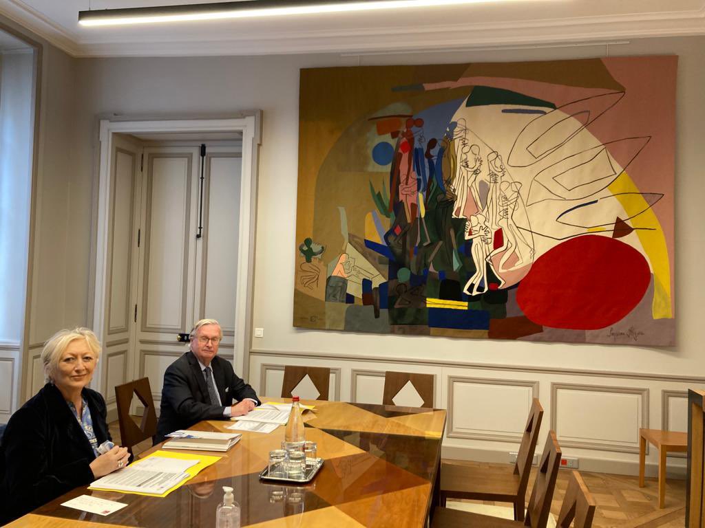 C_MorinDesailly's tweet photo. Avec mon collègue @louis_nicolay, au @MinistereCC pour présenter nos travaux au nom de la #comaffUE du @senat et notre proposition de résolution européenne pour une nouvelle ambition de l’Europe pour le patrimoine à l’occasion de la #PFUE @RAPINJF @R_Bachelot @CBeaune https://t.co/BtBwP4bZeW