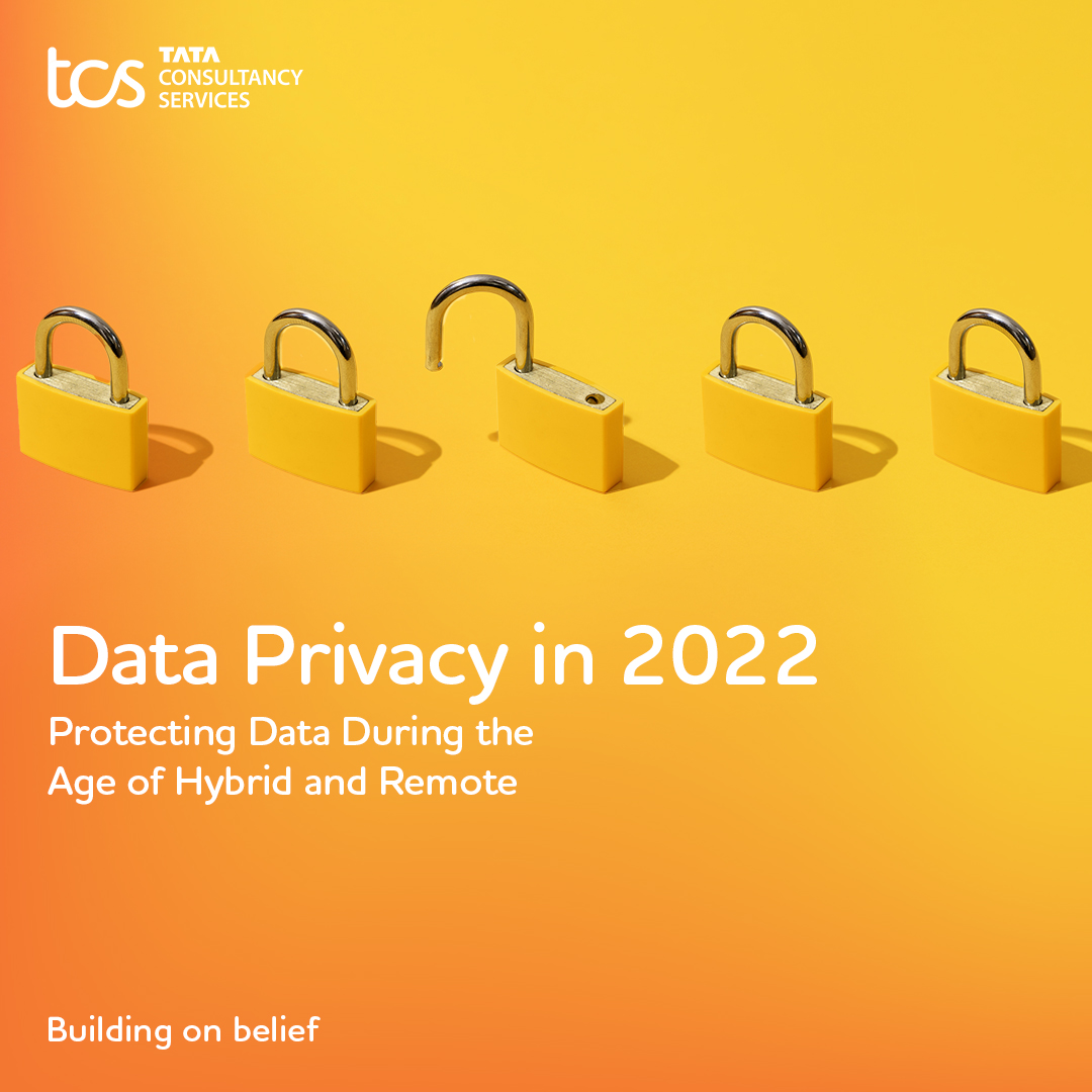 TCS's tweet photo. With #remoteworking comes #dataprivacy issues! 
Globally, 16% of companies are fully remote which makes firms imperative for wanting to earn &amp; sustain their customers’ trust.
Know the measures that corporate leaders can take to protect information privacy: https://t.co/COXTIYnvvp https://t.co/ijMhslTWxL