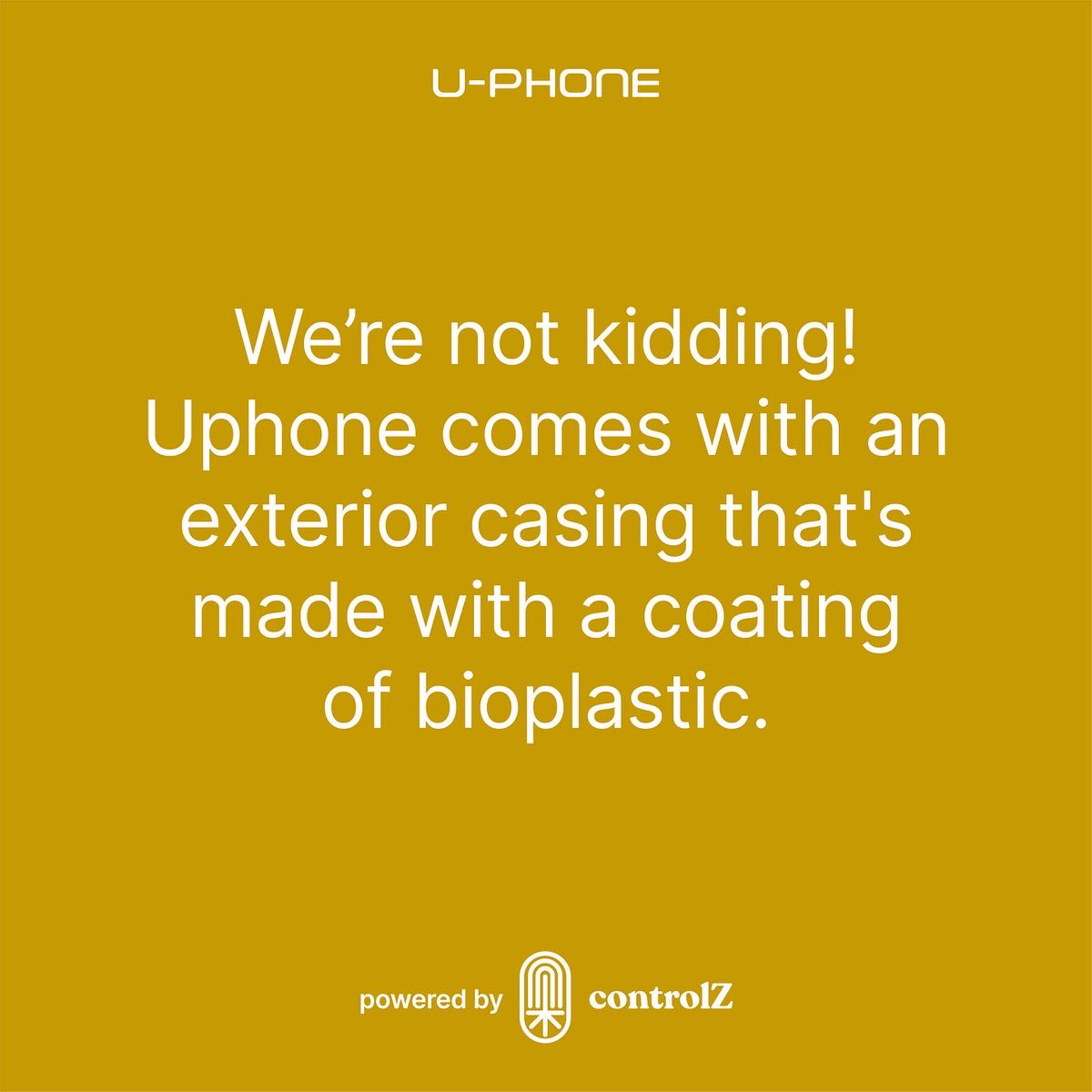 controlZ_world's tweet photo. We present to you the eighth wonder of the world: Uphone that offers a greener alternative. It comes with a coating made out of a form of bioplastic, typically PLA (polyactic acid) that is processed from the sugars found present in cornstarch.
#Undophone #1stBiodegradablePhone https://t.co/JyjmD7EV0k