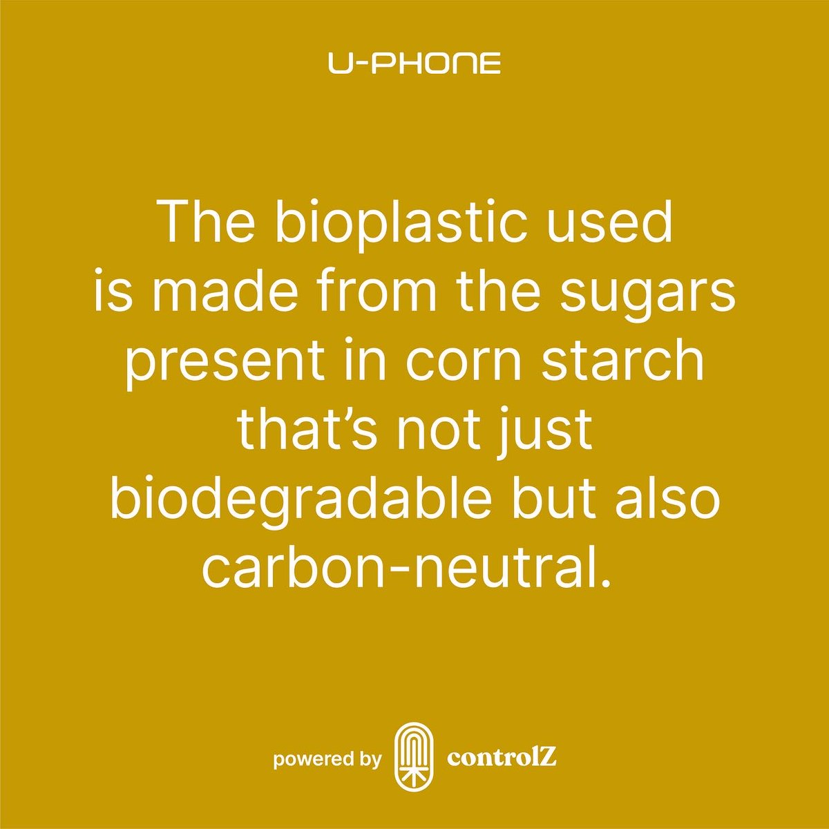 controlZ_world's tweet photo. We present to you the eighth wonder of the world: Uphone that offers a greener alternative. It comes with a coating made out of a form of bioplastic, typically PLA (polyactic acid) that is processed from the sugars found present in cornstarch.
#Undophone #1stBiodegradablePhone https://t.co/JyjmD7EV0k