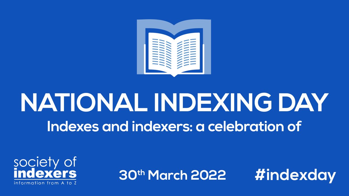 indexers's tweet photo. Hurray! It's National Indexing Day Join us with #indexday to celebrate all that is good about indexes and indexers. https://t.co/eb8Z9Rhzui