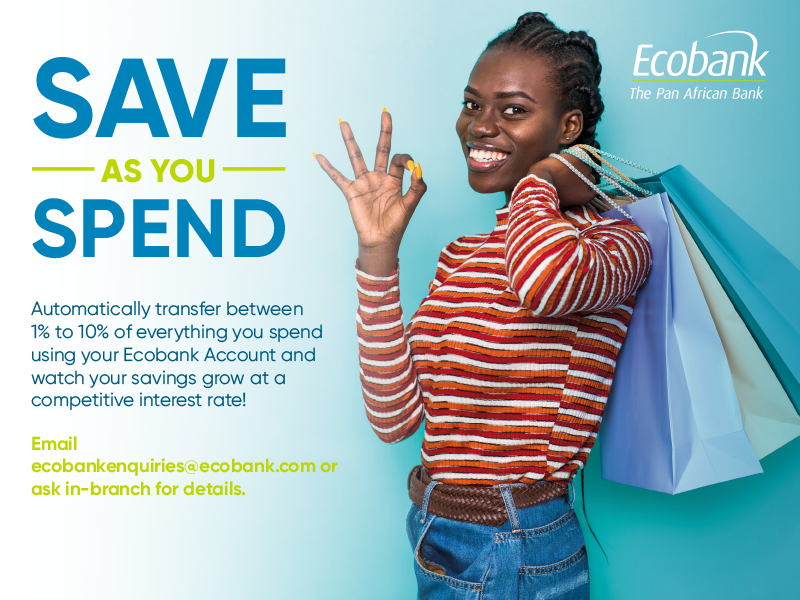 EcobankKenya's tweet photo. 🥁🥁* Saving is about to get a whole lot easier!
Introducing the Ecobank Save As You Spend account aka SAYS, made to make savings seamless for you.
SAYS is a savings account that lets you automatically save up to 10 % of every transaction.
#EcobankKenya #Saveasyouspend https://t.co/cZ2YkD1ANK