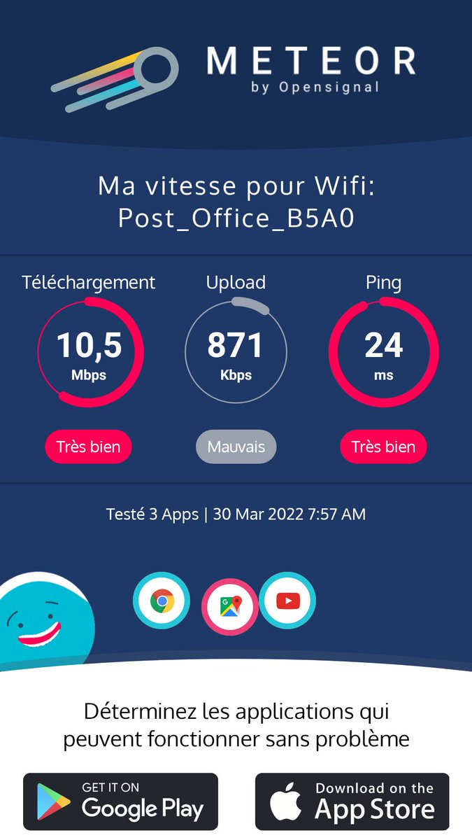 Scoopex_BW's tweet photo. Voici mes résultats avec l'appli Meteor, pas mal non? https://t.co/d6y7iC6xvu