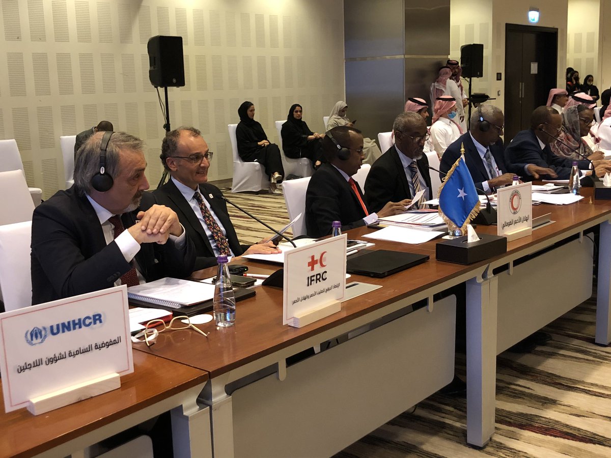 Francescorocca's tweet photo. Honored to be at @arabrcrc General Assembly in Riyadh, Saudi Arabia. 

Protracted crises, hunger, climate change: these are some of the key humanitarian priorities that we are sharing at global level &amp; in the Arab world. 

We @ifrc are proud of the work of Arab national societies https://t.co/qQUdfm30MI