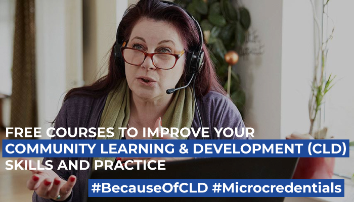 OUScotland's tweet photo. Working in Community Learning &amp; Development? We’ve free places on OU short courses which will enhance your practice, fully-funded by @ScotGov for Scotland’s #CLD workforce. Apply by 15 May: https://t.co/UBD28Y8je7  

#BecauseOfCLD #DigitalCLD #Microcredentials https://t.co/TvusdYuMVZ