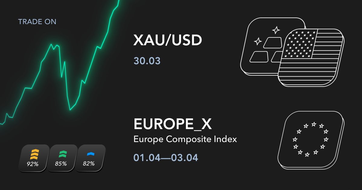 ⏰ Jangan Lewatkan Happy Hours Internasional Pekan Ini! → hubs.la/Q016_M750

📌 Rabu  30/03
Mulai 16.00 sampai 00.00 WIB
 XAU/USD 

📌Akhir Pekan (Sabtu sampai Senin)
Mulai   01/04 05.00 — 03/04 05.00 WIB
 EUROPE_X (Europe Composite Index) 

#happyhours #xauusd #europe_x