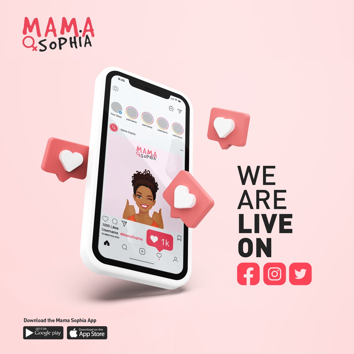 We are LIVE!!

Follow us on all our official social media platforms for quick updates or catching up with #MamaSophia. We can't wait to connect with you 😉