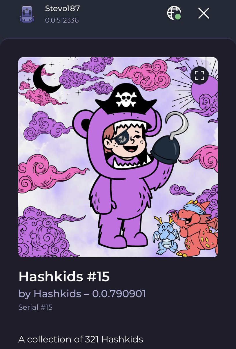 HbarStevo187's tweet photo. Would you have a look at that, super lucky to pick this @HASHKIDSnft up, LFGOOOOO 🔥🔥 go check out there discord guys https://t.co/TR0NJCMmlk https://t.co/2PMt2jZy4I