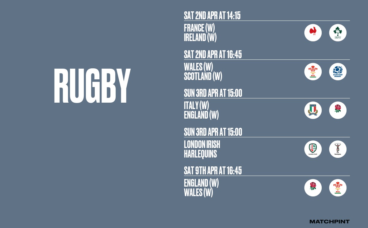 It isn't a real sports pub if we don't show Rugby right?! 
So here are some of our rugby fixtures. 

#rugby #6nations
matchpint.co.uk/en/bar/4989/th…