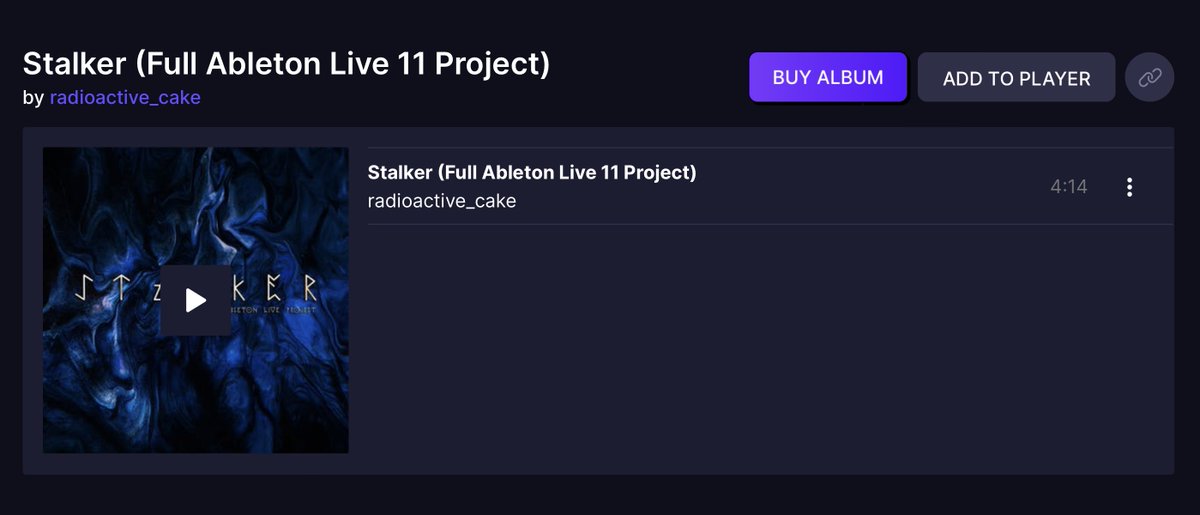 Did you know you can buy sample pack NFTs on enter audio?

"This is a package with all the sounds from my track ‘Stalker’. Including all samples from atmospheres/pads, kick and bass line and all rhythm parts, effect sounds, leads, etc.”

enter.audio/artist/radioac…

<a href="/radiocakeactive/">Radioactive Cake</a>
