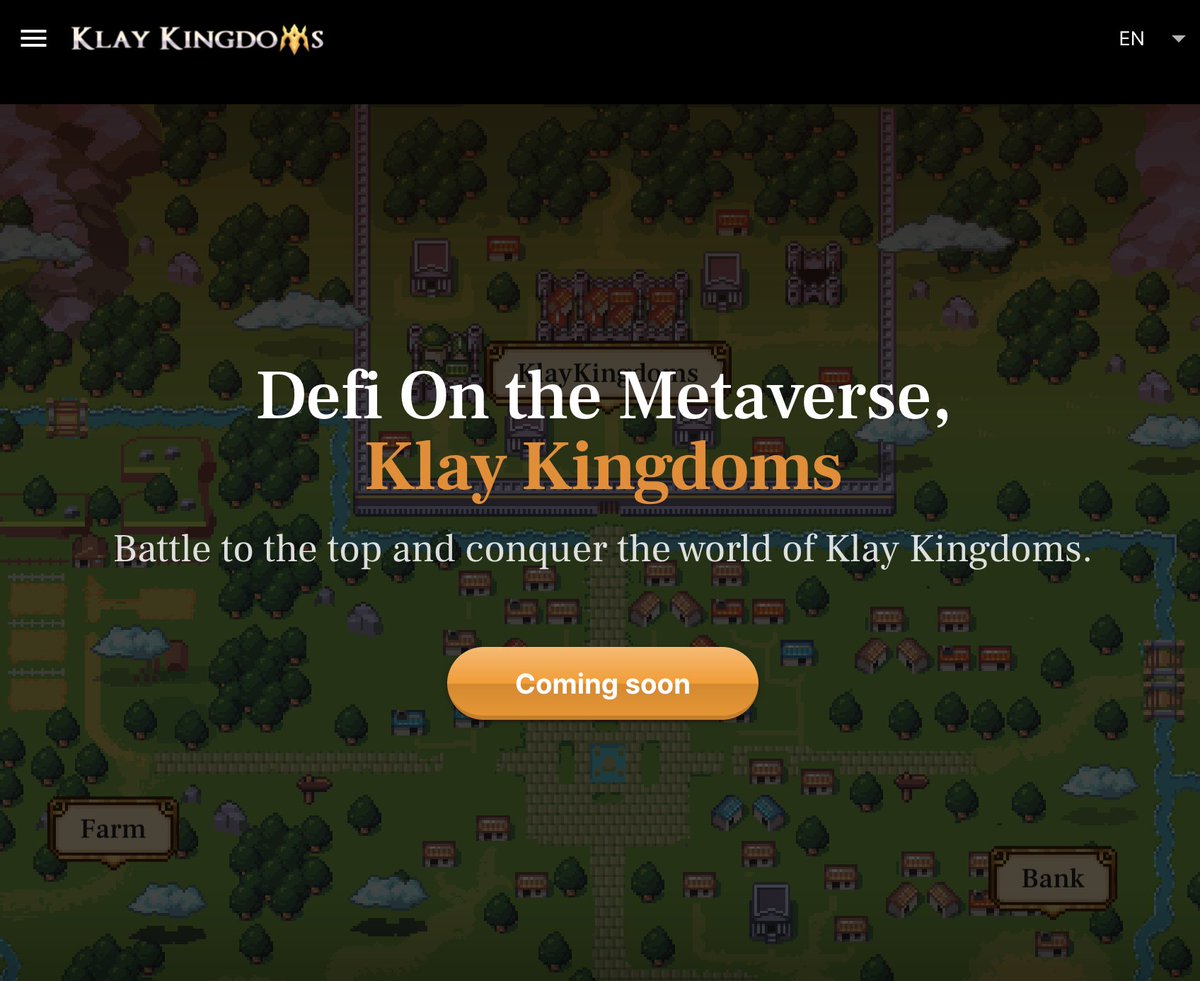 KlayKingdoms's tweet photo. The Klay Kingdoms devised a DeFi 
that allows users to not only have practical tokens 
and participate in various strategic investments 
to participate in high-yield interest farming, 
but also experience the dynamic COMMUNITY through practical participation in game management. https://t.co/DwtFT7O0ym