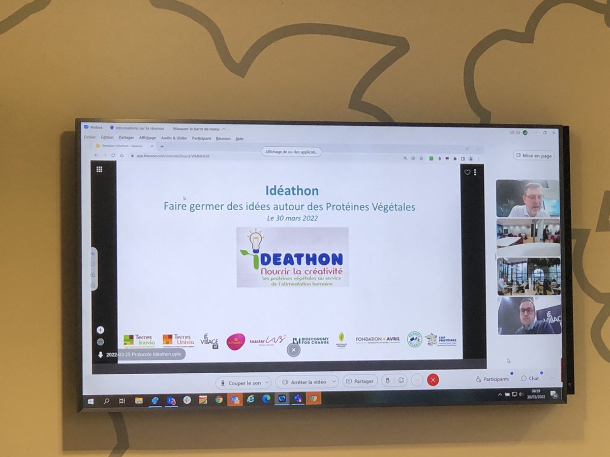 Prêt à démarrer cet #ideathon <a href="/CapProteines/">Cap Protéines</a> en duplex des deux <a href="/Villagebyca_NdF/">Le Village by CA Nord de France</a> et #dijon 
Bienvenue à tous les participants et belle journée à vous !