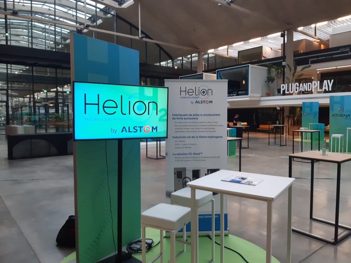HelionPower's tweet photo. Aujourd'hui , nous participons à la journée Construisons ensemble l'hydrogène de demain à Station F (Paris), organisée par IMPULSE PARTNERS avec le soutien de @FranceHydrogene . N'hésitez pas à passer sur notre stand!

#paris #innover #transitionenergetique #hydrogen #startup https://t.co/n5BVZomeKP