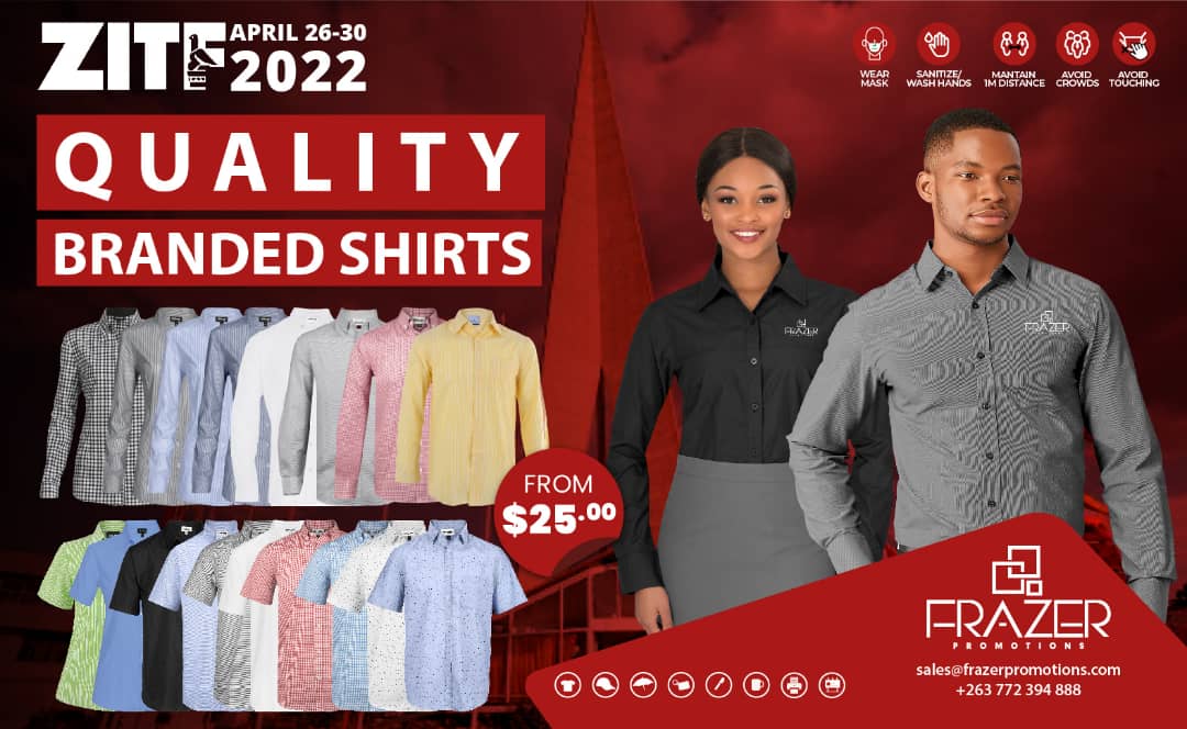 frazer_promos's tweet photo. " The perfect look is not complete without you wearing it." With ZITF around the corner ensure that your brand look the part with quality branded shirts at affordable cost.
*#ZITF #Corporatewear #ThinkFrazerPromotions* https://t.co/95cj9bgeSV