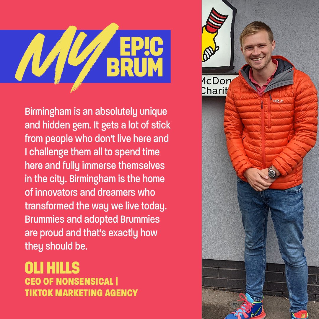 🙌 MY EP!C BRUM 🙌

Wonderful words here about Birmingham from <a href="/OliSHills/">Oli Hills</a>, CEO of @Nonsensical_UK, the agency behind <a href="/BhamUpdates/">Birmingham Updates</a>.

#WednesdayWisdom