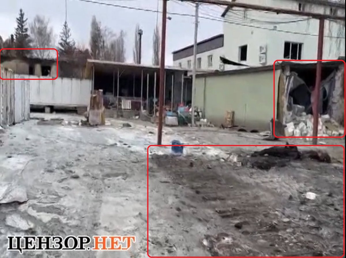 Ok folks, that is important.I am more and more convinced that there is something completely wrong with the video.Here is a footage of the base published on 28/3 (after Ukraine regained control of it).It shows significant damages: the pavement & buildings are destroyed.