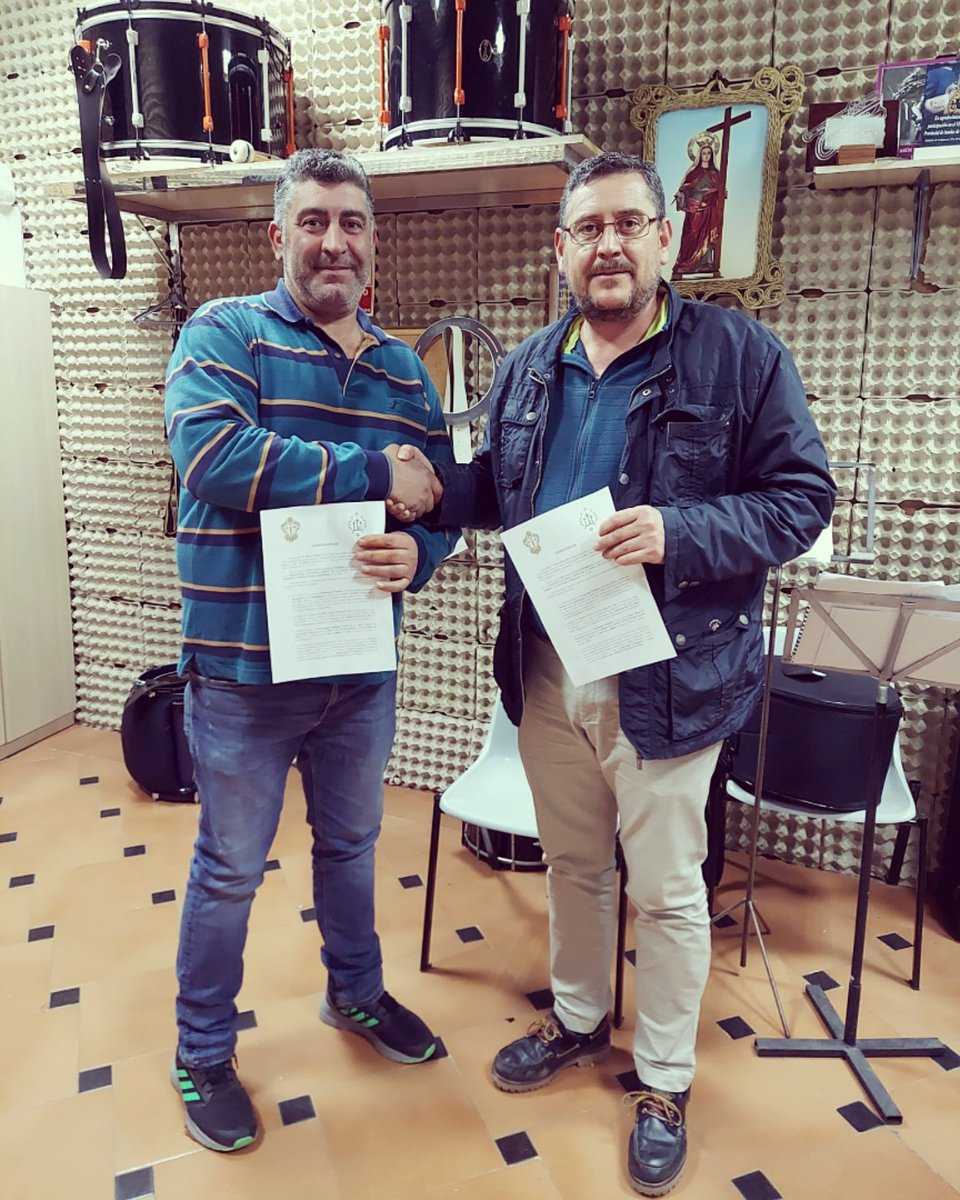 Buenos días, comunicamos el acuerdo llegado con la Hermandad Santísimo Cristo De La Buena Muerte de Manzanares. Mediante el cual, queda firmado el contrato para el acompañamiento musical durante su Estación de Penitencia del Viernes Santo 2022.