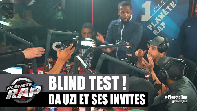 SkyrockFM's tweet photo. 🚨 Hier soir @DaUzi270, @niaks78officiel, @rvzmoff, Vino, Le 6, ML270, BFG et @fredmusa se sont affrontés dans le #BlindTest de @Planete_Rap !! 🤣

🎥 https://t.co/6v8dHQwlwZ

Et RDV à 20H pour la suite de la semaine @Planete_Rap de @DaUzi270 !! 🔥
#DaUziSurSkyrock https://t.co/xTEEfqvGRZ