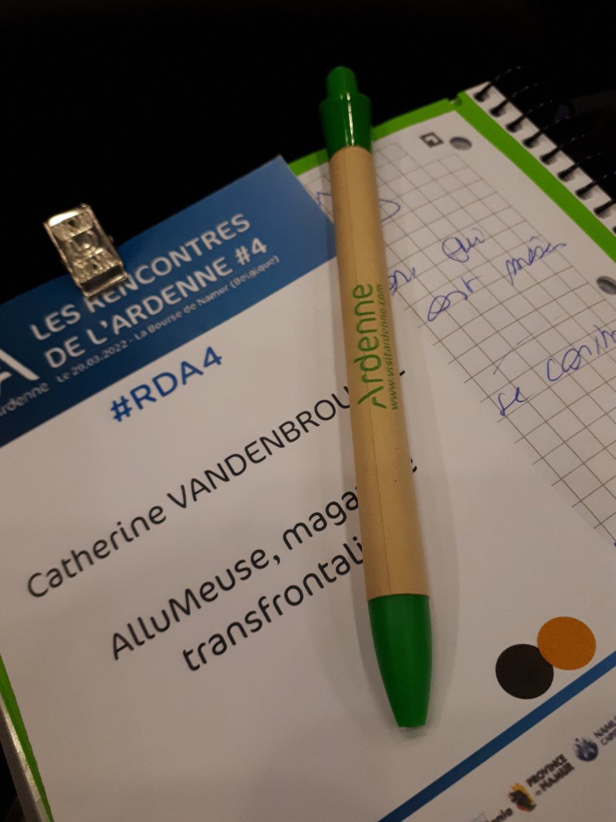 La revue transfrontalière alluMeuse était aux #RDA4 à Namur. Plus convaincus que jamais de la pertinence de ce territoire de l'#Ardennetransfrontalière ! Valeurs partagées, projets en commun, un avenir à co-construire #marqueardenne #transfrontalier #ardenne #LaMeuseNotreLien