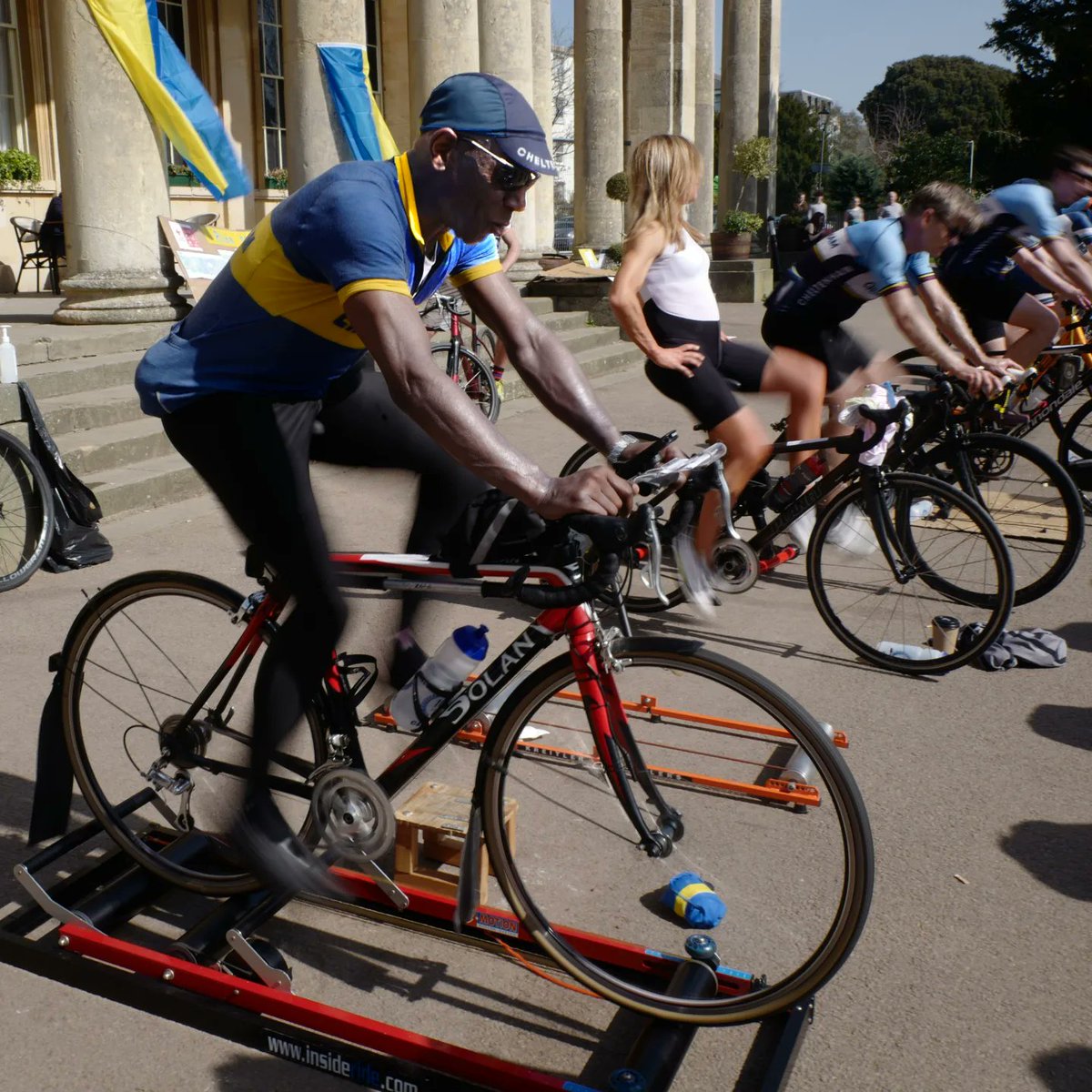 pittvillerider's tweet photo. MASSIVE THANK YOU to everybody who made Cheltenham Cyclists proud in our "Ride to Kyiv" fundraiser, raising over £8200

Still time to donate to help support the humanitarian crisis in Ukraine -> https://t.co/dnUkbLKVKq . All money going to British Red Cross Ukraine Appeal. https://t.co/5LVVnzsnCS