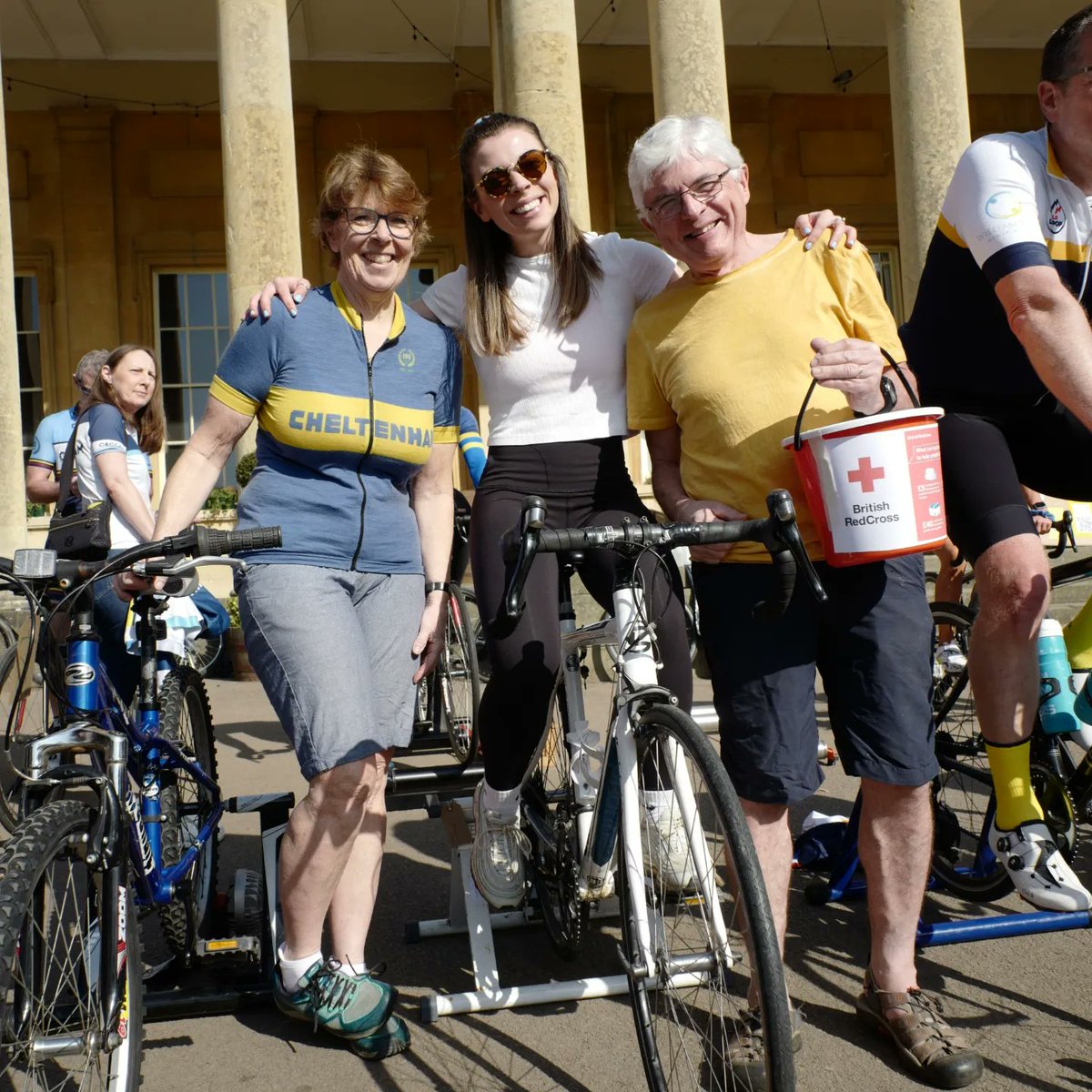 pittvillerider's tweet photo. MASSIVE THANK YOU to everybody who made Cheltenham Cyclists proud in our "Ride to Kyiv" fundraiser, raising over £8200

Still time to donate to help support the humanitarian crisis in Ukraine -> https://t.co/dnUkbLKVKq . All money going to British Red Cross Ukraine Appeal. https://t.co/5LVVnzsnCS