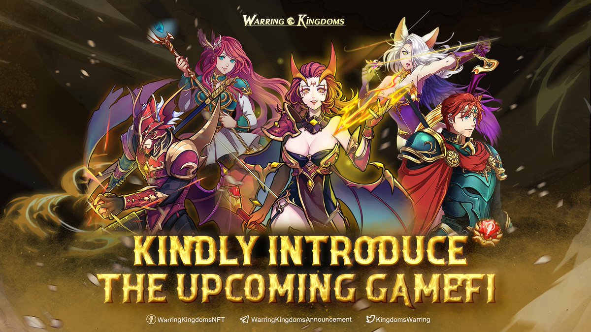KINDLY INTRODUCE THE UPCOMING GAMEFI 🚀

Where gaming hobbies meet investment ideals!

🔥 With pride and dedication, we are glad to introduce the brand new and super hot GameFi: WARRING KINGDOMS.
#WarringKingdoms #PlayToEarn #NFTGame #GameFi #P2EGame
