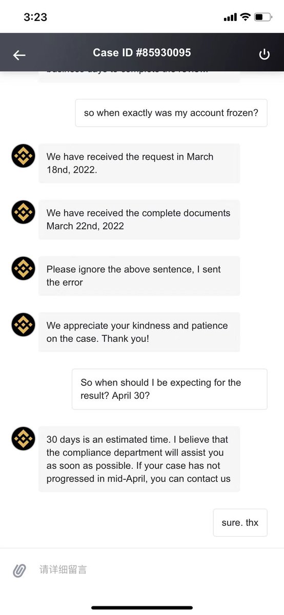 fanzhangrob's tweet photo. @BinanceHelpDesk Thanks for your help. Customer support contacted me, but TBH the information does not help much. It seems that my account was frozen because of violating some terms. I'm just a normal trader and users of crypto, but there's no way to know what's wrong and avoid making the mistake https://t.co/JxPbDtTgVy