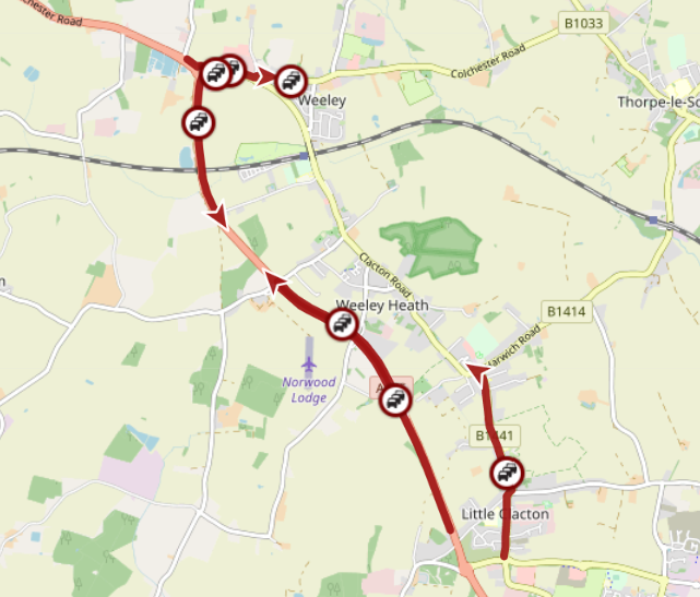 Essex Travel News on Twitter "Weeley A133 partially blocked by an