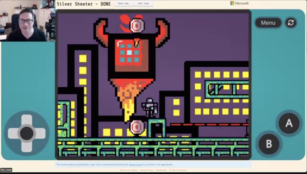 jasonprohaska's tweet photo. Almost a dozen teams from #RCHKschool #RCHKpyp entered the #ESF Game Jam, put together by @stulowe80. Ss connected and collaborated on their passions with #makecodearcade #MakeCodeChat @MSMakeCode #arcade. Hard to know who had more fun...the Ss or Stu when playing all the games?! https://t.co/HoaEuueyV7
