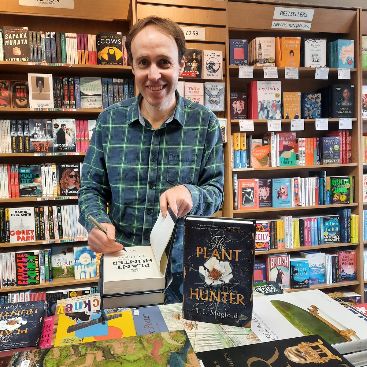 South Ken Books (@southkenbooks) on Twitter photo We had a visit from the ever so friendly <a href="/ThomasMogford/">Thomas Mogford</a> who has signed copies of his fantastic new adventure novel #theplanthunter.
Signed copies in store now <a href="/welbeckpublish/">Welbeck Illustrated</a> #tlmogford We had a visit from the ever so friendly <a href="/ThomasMogford/">Thomas Mogford</a> who has signed copies of his fantastic new adventure novel #theplanthunter.
Signed copies in store now <a href="/welbeckpublish/">Welbeck Illustrated</a> #tlmogford