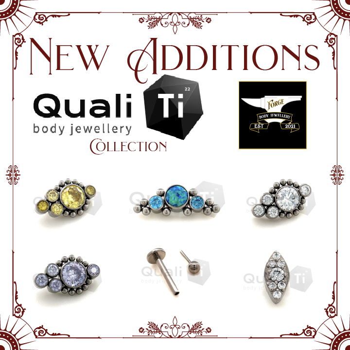 Forge_Jewellery's tweet photo. Following on from yesterday's announcement of the new AU 14kt Gold Collection we have added some new stunners to their Titanium pieces too including their first ever Threadless Labret
https://t.co/EfcLyzFYJe https://t.co/q388fzTjKx