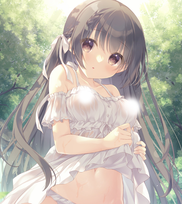 迷い込んだ森で出会った少女 