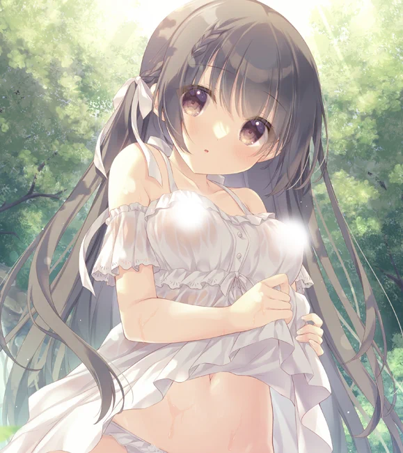 迷い込んだ森で出会った少女 