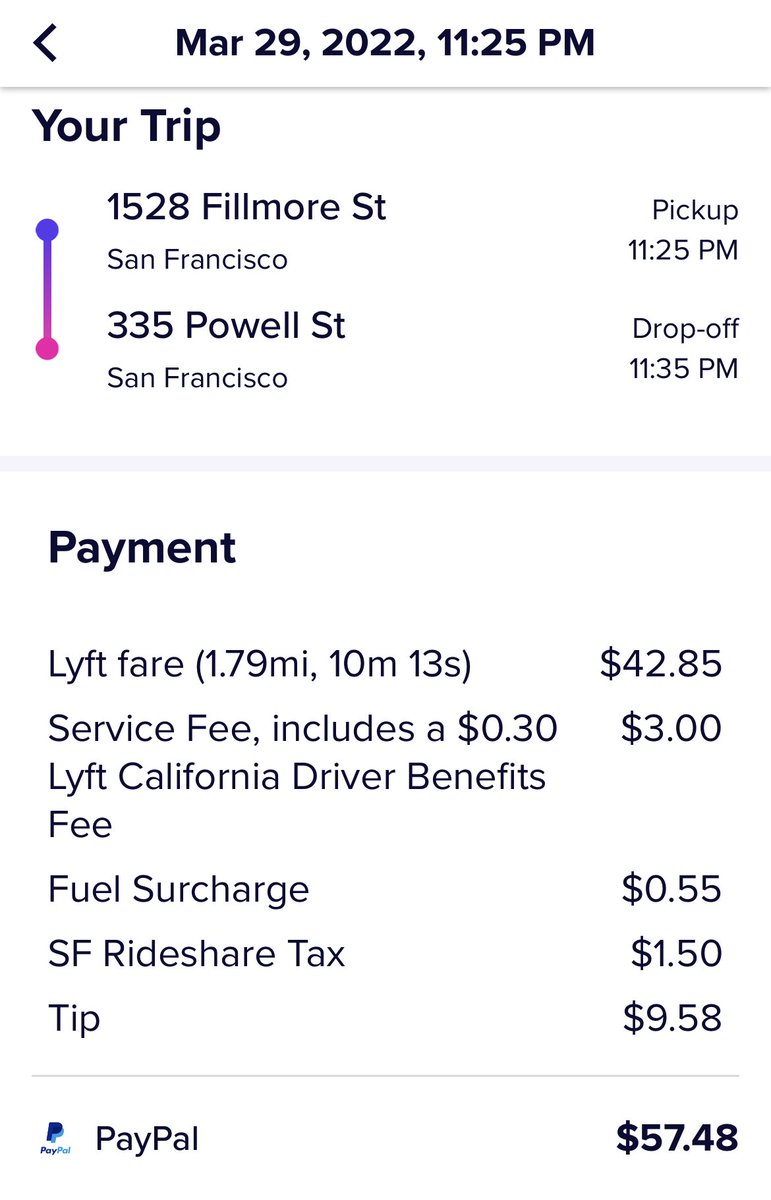 ⁦<a href="/lyft/">Lyft</a>⁩ I ordered a Lyft that displayed a $16 fare for a ~ 2mi ride with a 4 min wait time. After my ride I was charged $42.85! Then in app, you dismissed my ‘overcharge dispute’?! WTAF?!😡