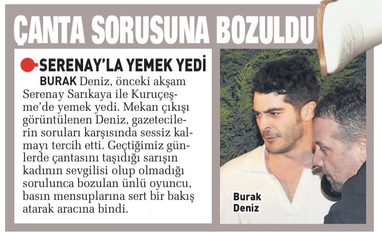 Burak_TrFanlari's tweet photo. Oyuncu #BurakDeniz, yine gecelerdeydi. Hakkındaki aşk sorularına bozulan Deniz, sert bakışlar atarak, suskunları oynadı. https://t.co/0rEVYnXa19
