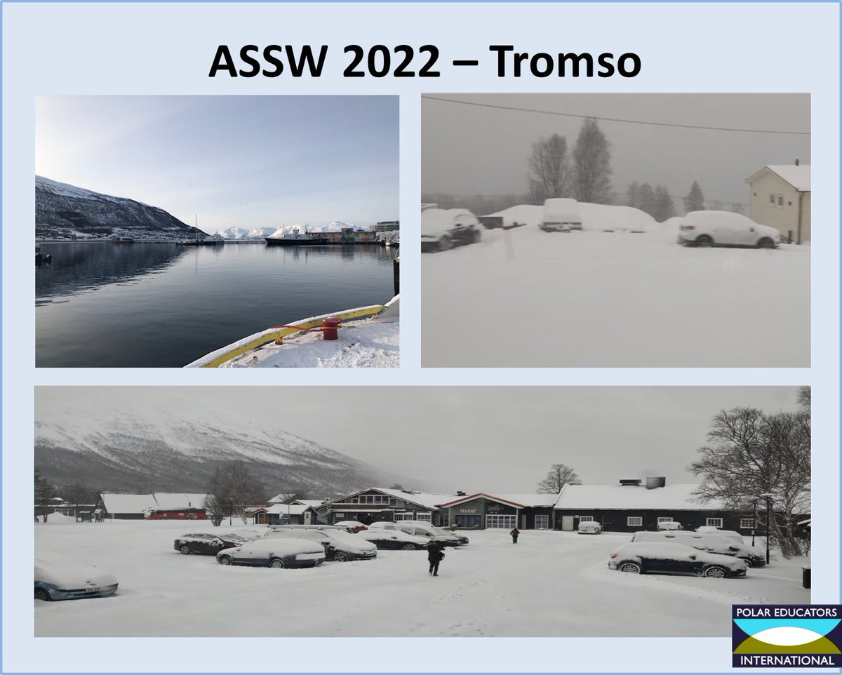 polareducators's tweet photo. Winter is back at #ASSW2022 in #Tromso
But we don't care!
--> had wonderful and exciting workshops and meetings!!!
#pei #educators #iasc #apecs #polar #polareducators #norway #teachers https://t.co/9BPZ5BKcaH
