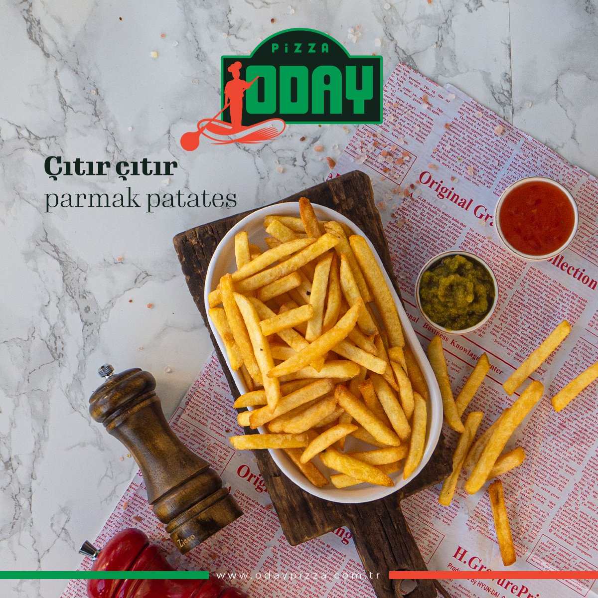 odaypizza_'s tweet photo. Pizza keyfini ikiye katlayacak bir sırrımız var: Çıtır çıtır parmak patates. 🍟

#odaypizza #pizza #italyanpizzası #pizzeria #taptaze #patates #parmakpatates #çıtırlezzetler https://t.co/3RUusduOVf