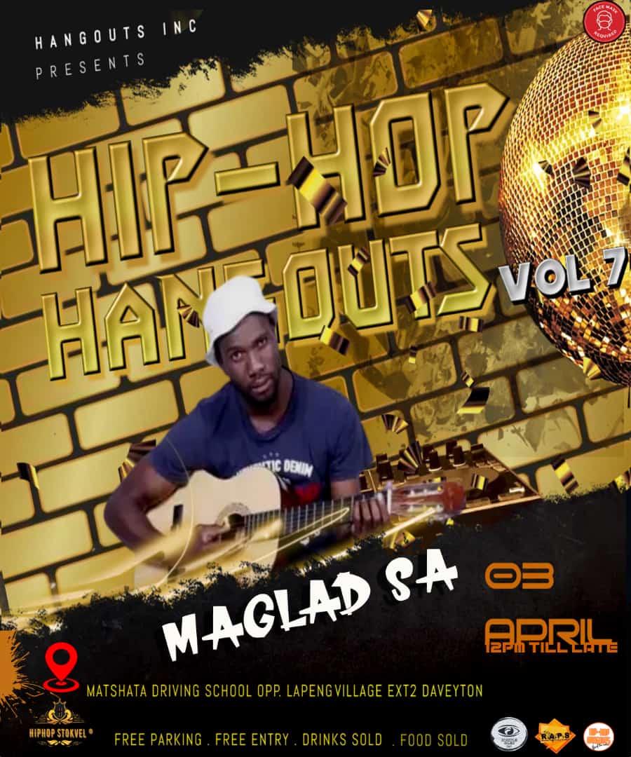 hiphophangouts's tweet photo. #HipHopHangOuts is Uniting Hoods, all in the name of #HipHop. With Phup-City REP @LBoss x Soweto's very own @Magladsa1 x 1 of Ekurhuleni's Finest @SbudaDeluxe behind the decks, WE guarantee a VIBE on VOL.7 this coming SUNDAY! https://t.co/fdhmOlAgMk