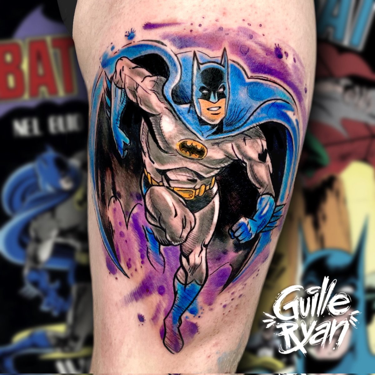 guilleryantatt's tweet photo. Batman 🦇
Tattoo realizado en @classicinkandmods
guilleryanarttattoo@gmail.com
El personaje de Batman apareció por primera vez en Detective Comics #27, publicado en mayo de 1939.
#batman #dccomics #dcuniverse #batmantattoo #thebatman #comicart #comictattoos #tatuajesfrikis https://t.co/1f1PEU76sm