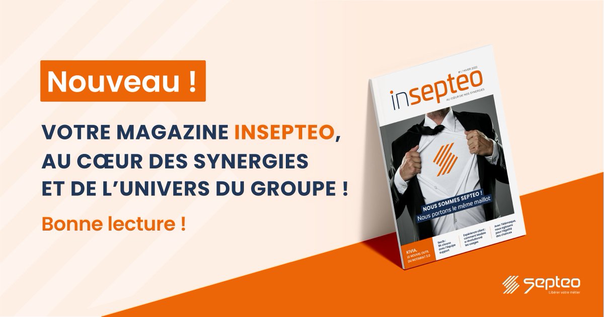 [MAGAZINE SEPTEO] Toutes les actus à ne pas rater du Groupe !

Deux pages dédiées sur Appliwave ! Chiffres, expertise métier, déploiement de la fibre en 4 temps... Le nouveau magazine #INSEPTEO c'est ici ! 👇
hubs.la/Q0170tTz0
#Septeo #Appliwave #FTTO #Telecom