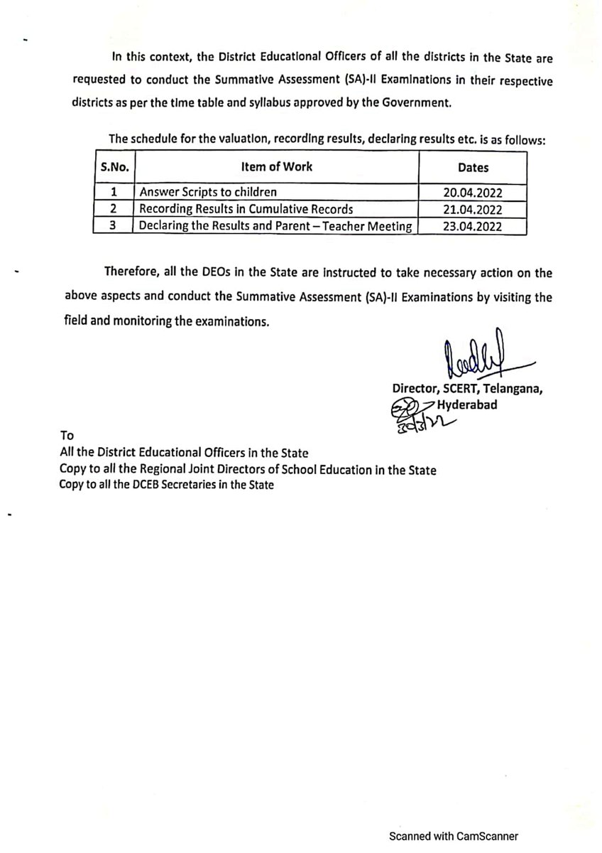 #TS
#SchoolEducationDepartment
#SA_II 
#TimeTable
For 1st to IXth #Classes
#AcademicYear 2021-2022
From 7th April to 16 April 2022.

#Students get ready for #Exams.
#All_the_best
#GoodLuck

#TUTA