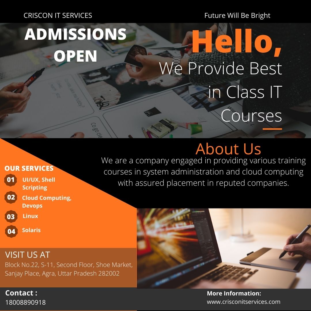CrisconIT's tweet photo. Hello##ITtrainingstartonaprilmonth##admissionsopen##applynow##bestitinstituteinagra#linux##solaris##manymore## https://t.co/jZ8Dyr4ebN