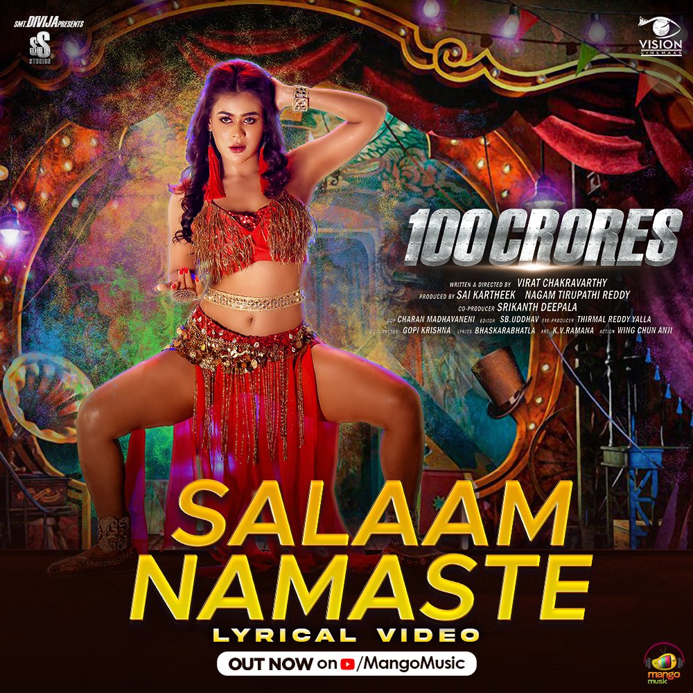 MangoMusicLabel's tweet photo. Presenting you all this Alluring 🔥 #SalaamNamaste Lyrical Video from #100Crores, Out Now on @MangoMusicLabel✨
🎧 https://t.co/bkBqT0qhIj
#Rahul #ChethanKumar #Sakshichaudhary #Amyaela #SnehaGupta #SaiKartheek #ViratChakravarthy #AntraRaut #AishwaryaRaj #SSStudios #MangoMusic https://t.co/B46s0B1D9X