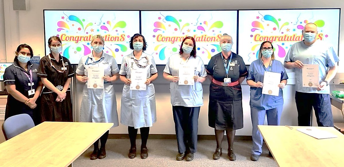 Yesterday we presented our Feb 2020 cohort of Newly Qualified Nursing Degree Apprentices with their certificates! The six individuals have successfully completed their Nursing Apprenticeship and will commence Newly Qualified Posts within JPUH. Congratulations👏 @JackyCopping