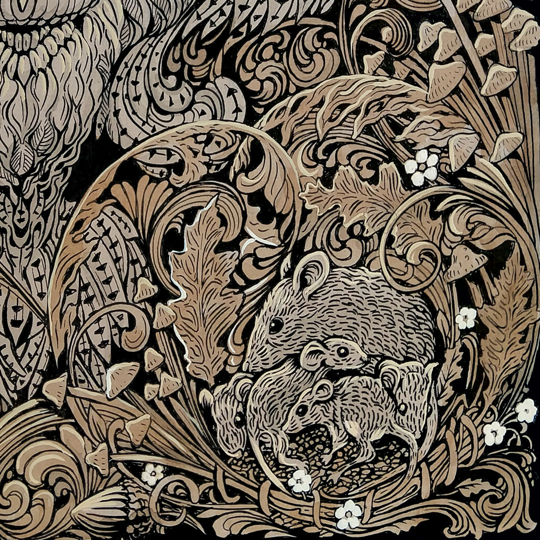 Here's me and my big doodle.  It's at <a href="/NewburyportArt/">Newburyport Art</a> Art Adventure Grant Exhibition opening April 1st reception Sat April 2nd (3pm), wish me luck! #NHArtist