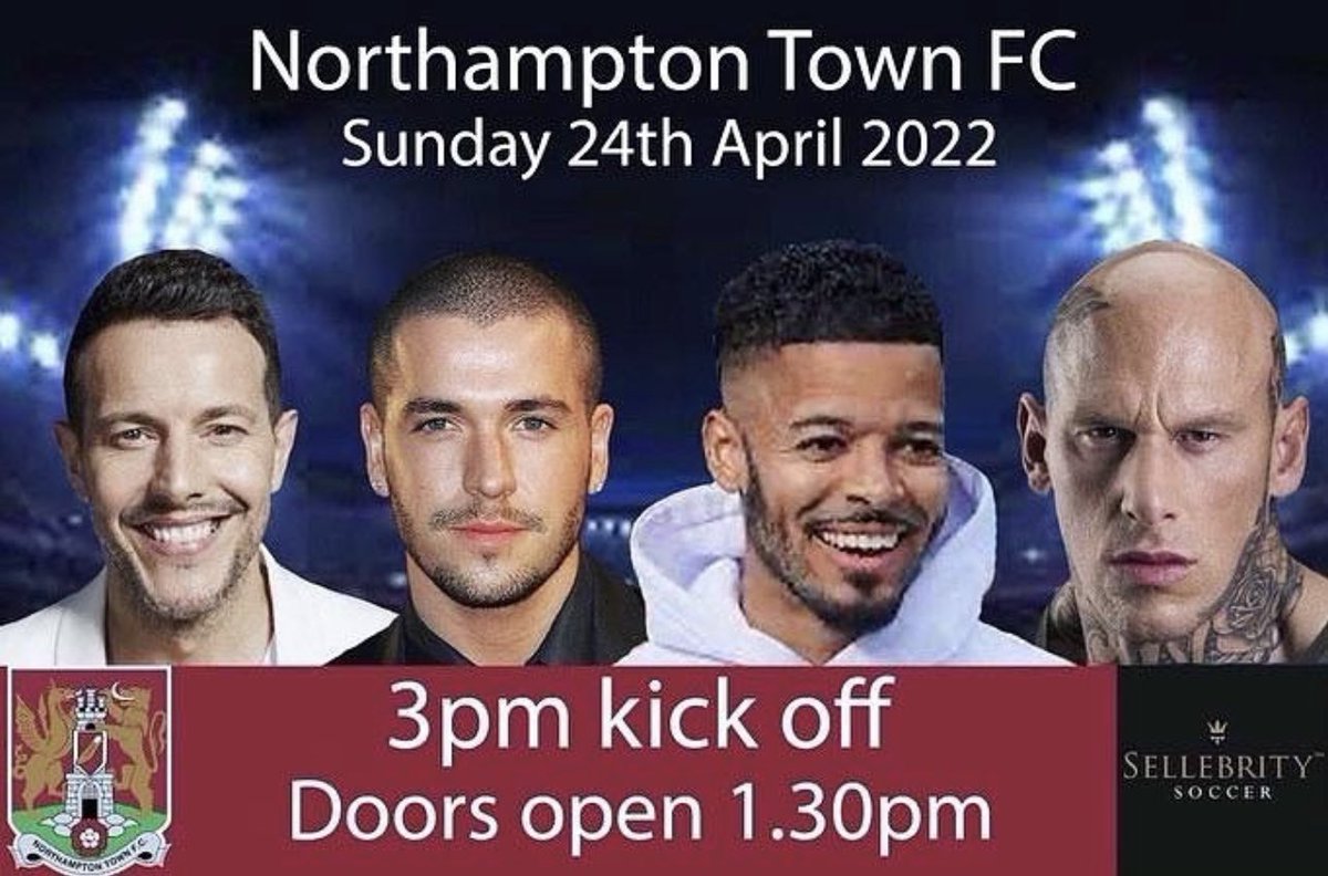 EVENT | SELLEBRITY SOCCER

@llatchfordevans will be playing in @sellebrity_uk celebrity match at @ntfcofficial ⚽️ where he will be raising funds for @ntfc_community 🥅 

Get your tickets here ➡️ sellebritysoccer.org.uk

#leelatchfordevans #celebrityfootball #soccer