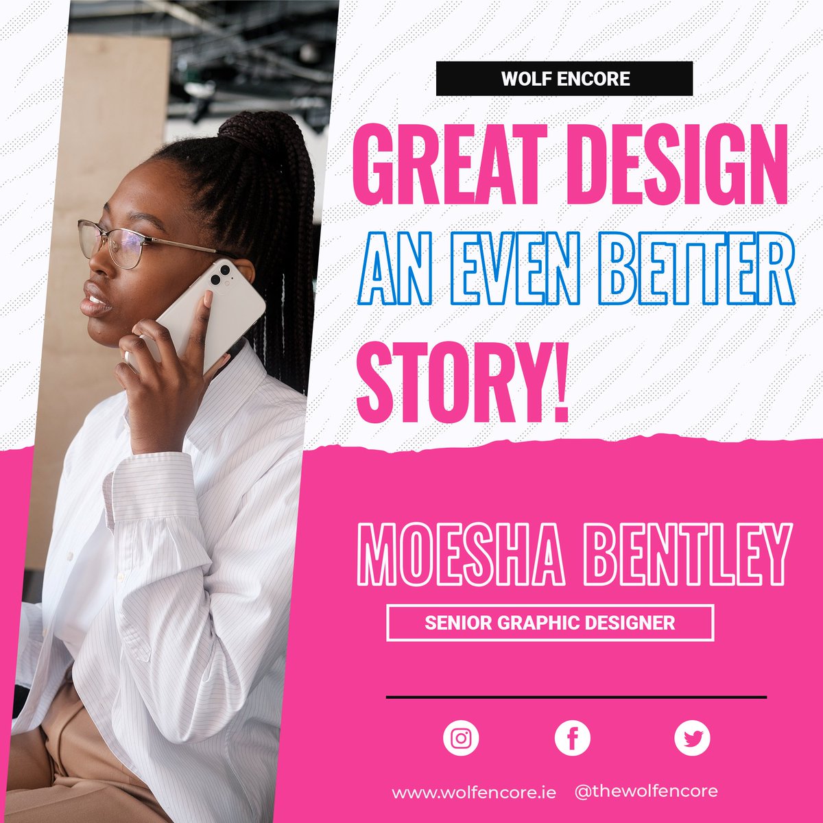 thewolfencore's tweet photo. Howlers,

Introducing Moesha Bentley, our senior Graphic Designer.

Her responsibilities are reviewing our branding and social media posts and sharing the responsibilities of posting on social media. 

Her favorite game is Final Fantasy X

- TQ

#TUSStuart #meettheteam #gaming https://t.co/7JDvh0hmon